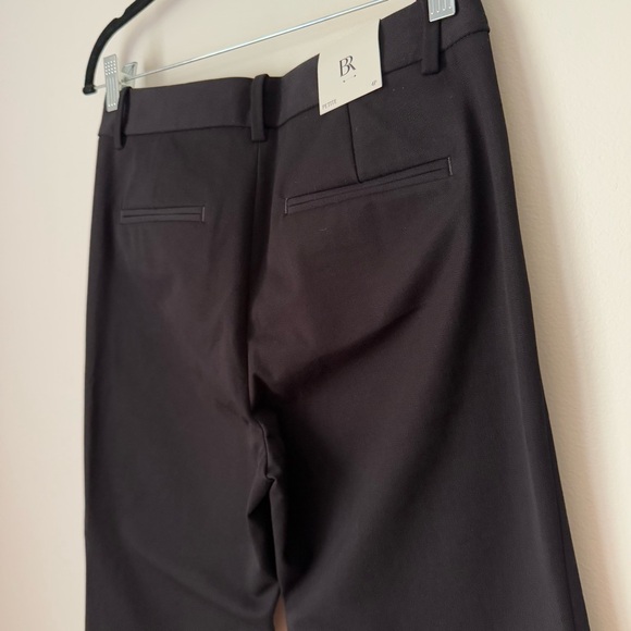 NWT Banana Republic Sloan Black Straight Fit Pants, size 4 Petite - Picture 5 of 13